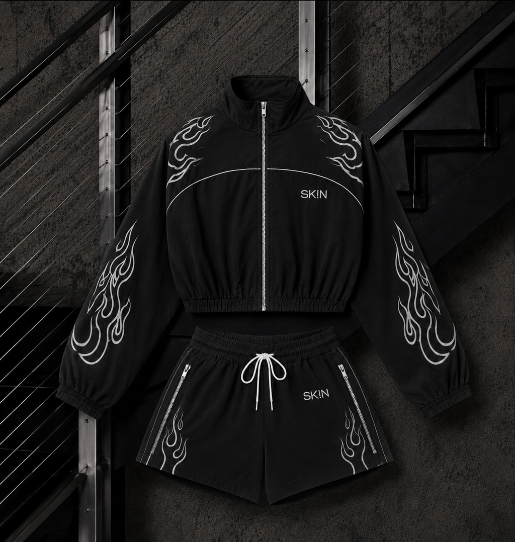 BLACK WINDBREAKER SK!N SET (PRE-ORDER) 7/23