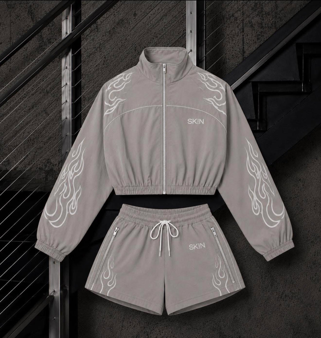 GREY WINDBREAKER SK!N SET (PRE-ORDER) 7/23