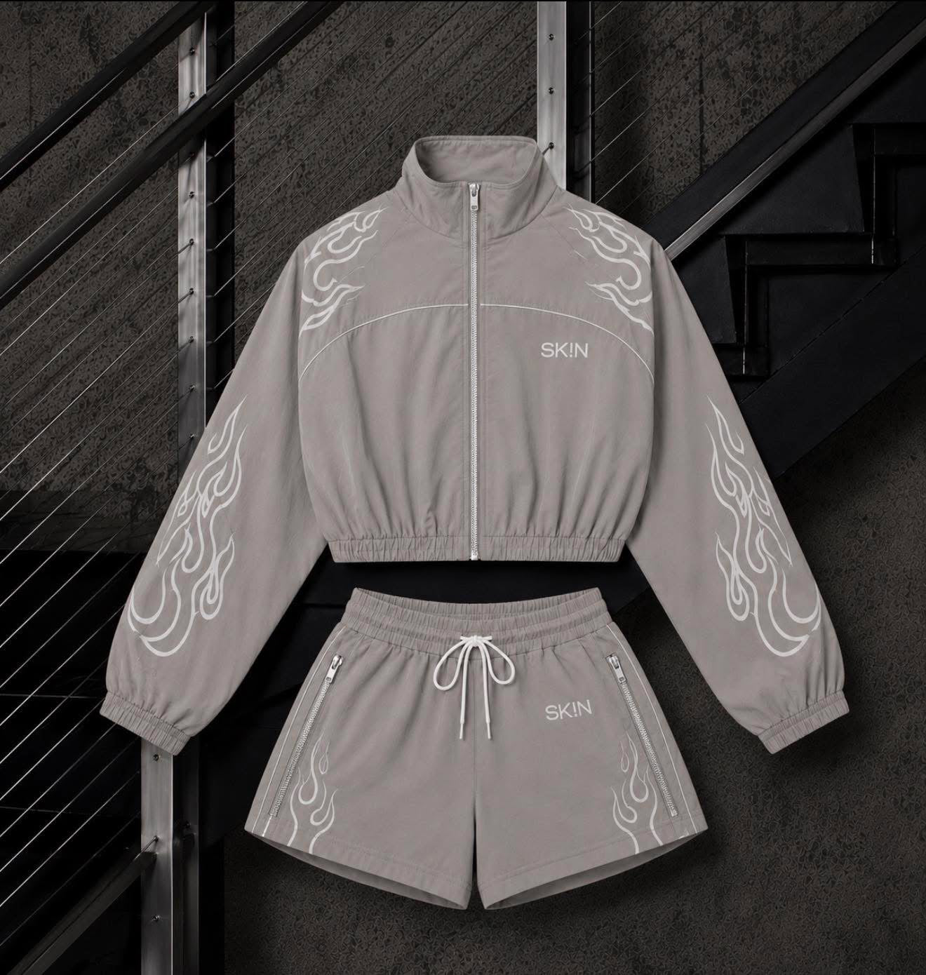 GREY WINDBREAKER SK!N SET (PRE-ORDER) 7/23
