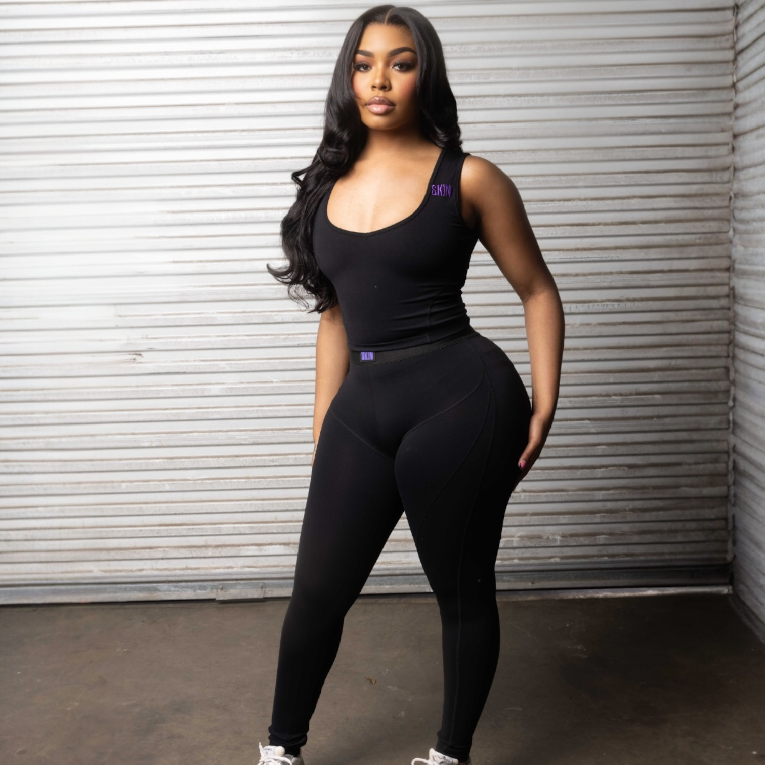 BLACK&PURPLE SK!N SET