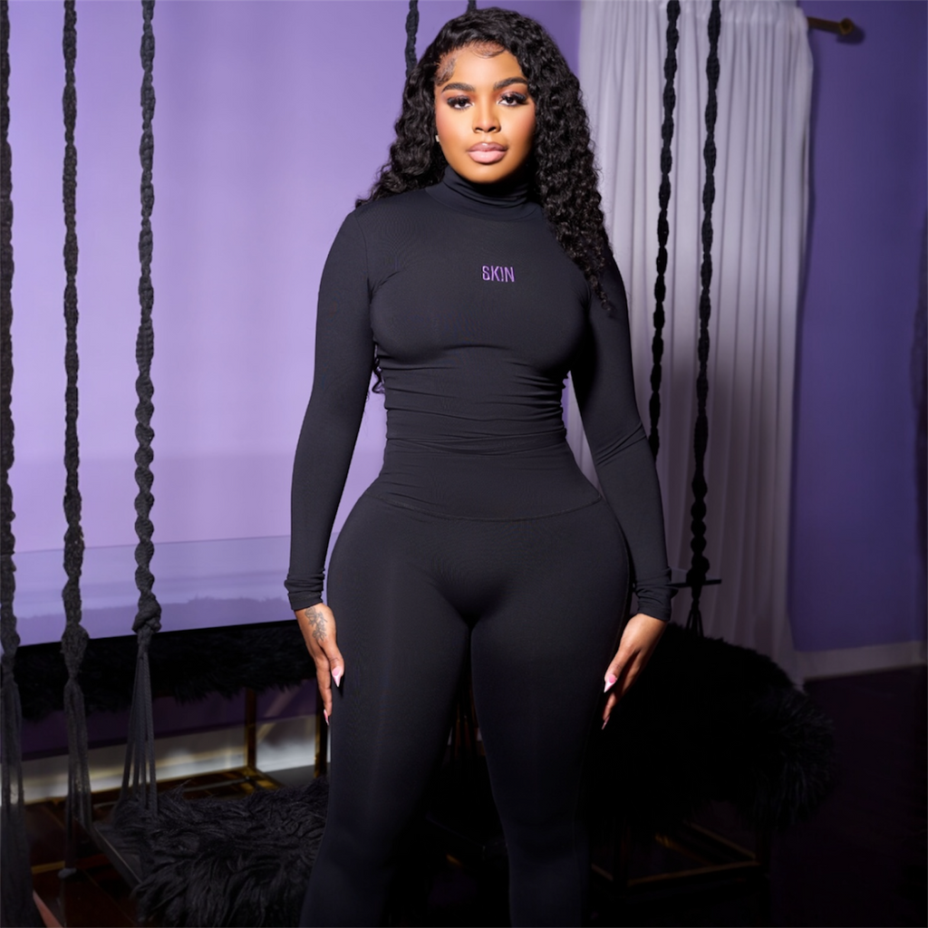 BLACK & PURPLE SK!N SET