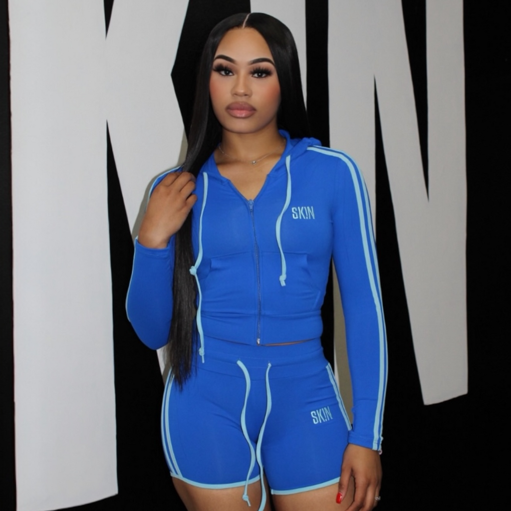 BLUE SK!N SHORT SET