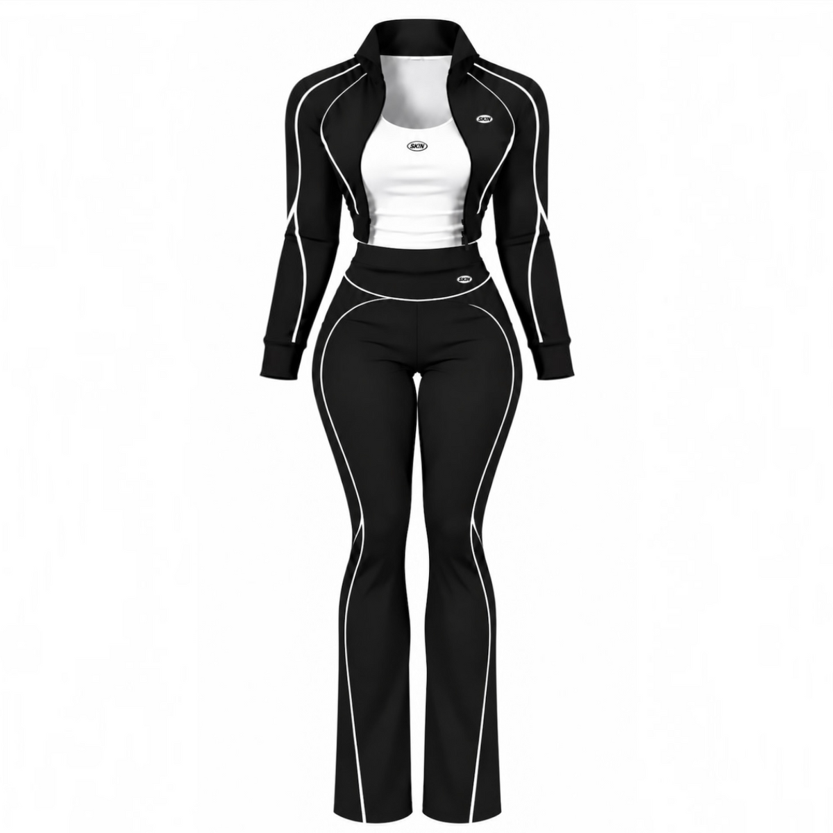 BLACK SK!N JACKET SET (PRE-ORDER) 11/10