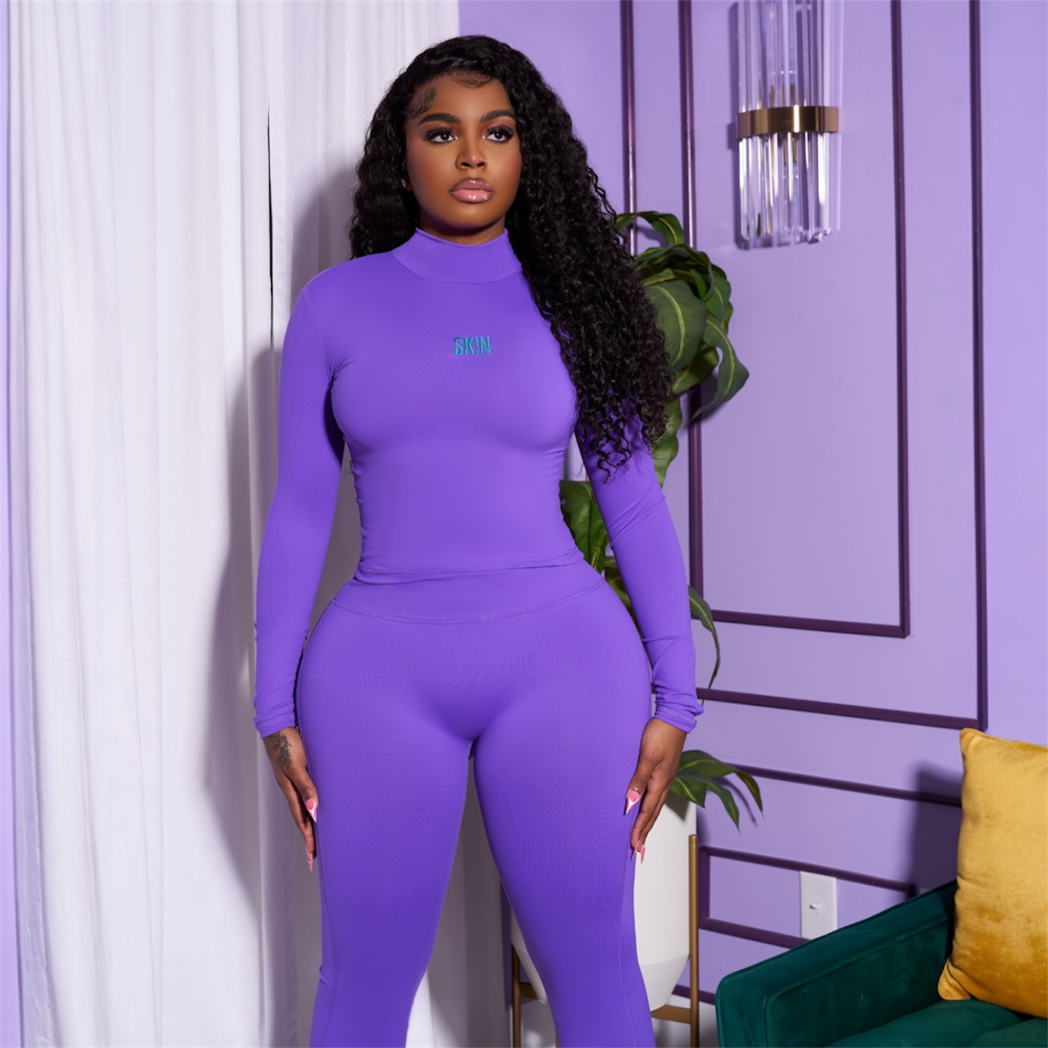 PURPLE & GREEN SK!N SET