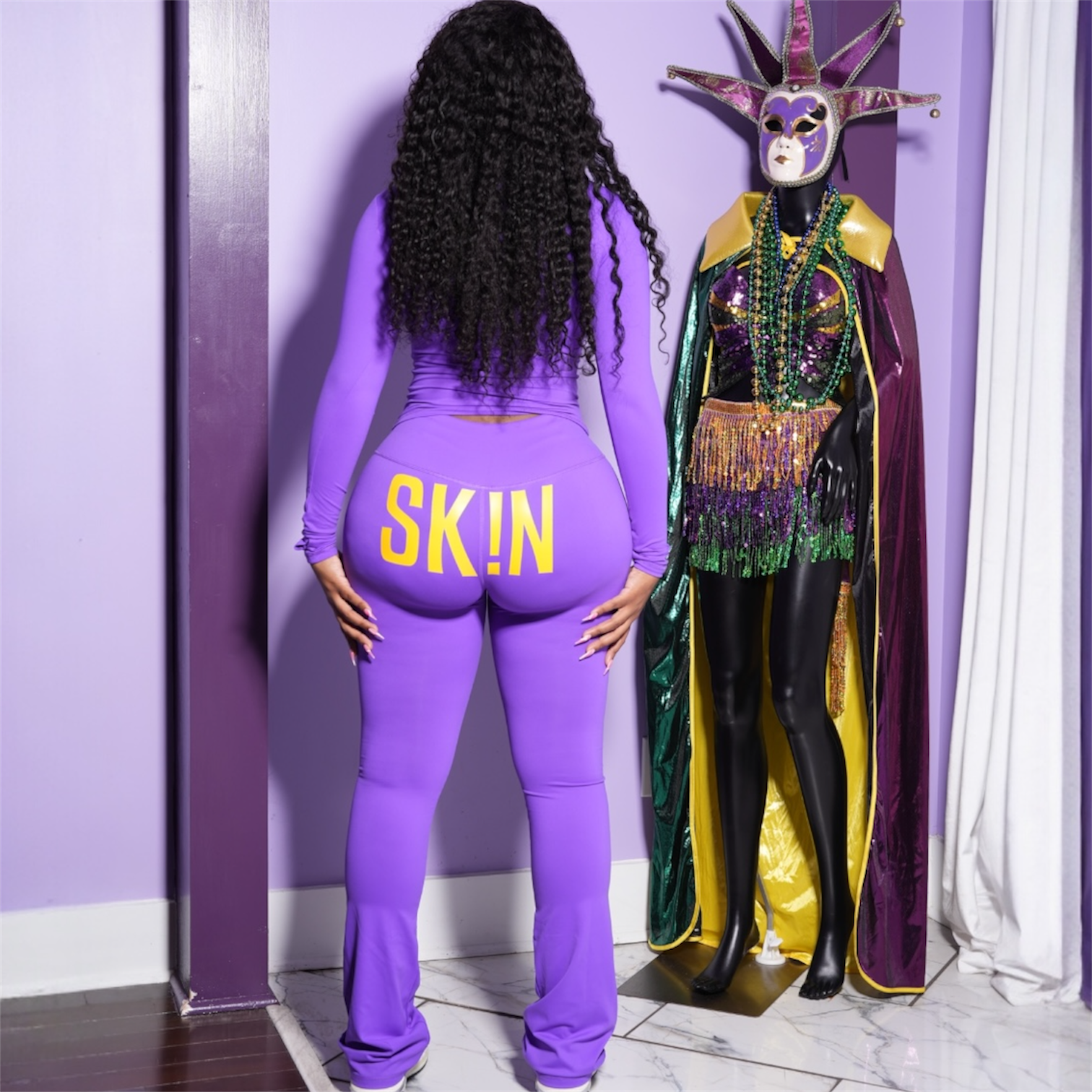 PURPLE & MUSTARD SK!N SET