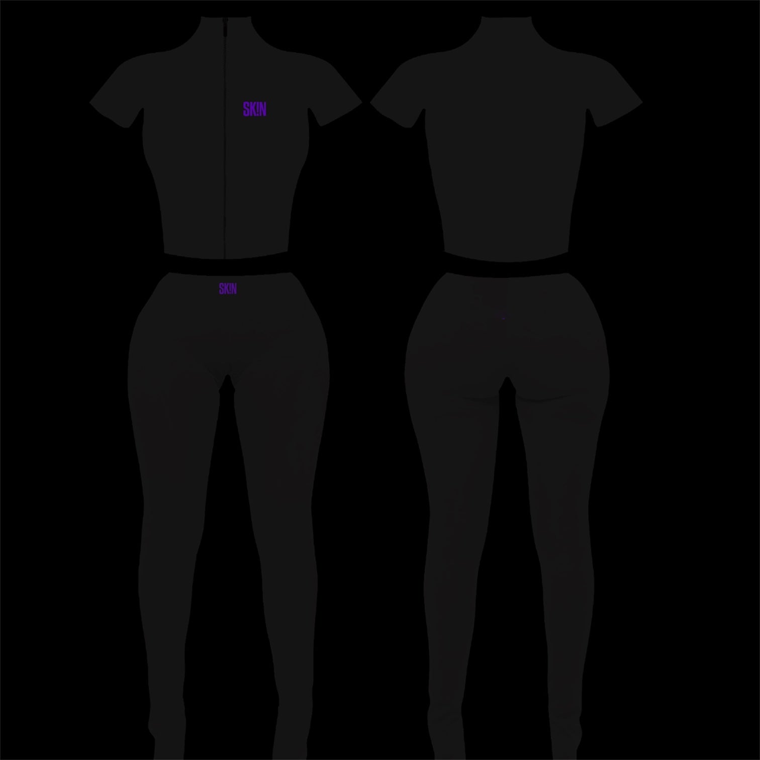 BLACK&PURPLE SK!N JACKET SET (PRE-ORDER) 3/17