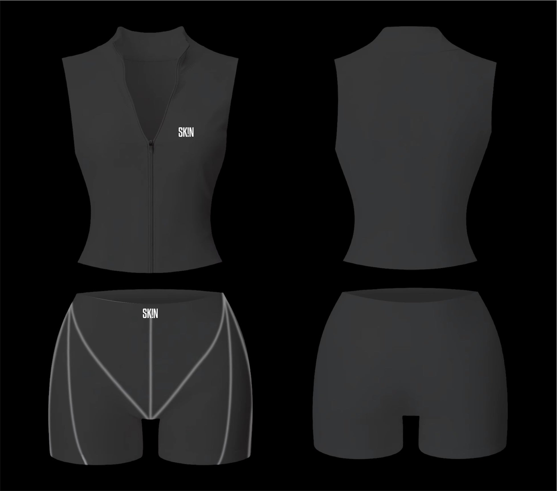 GREY SK!N JACKET SET(PRE-ORDER 3/27)