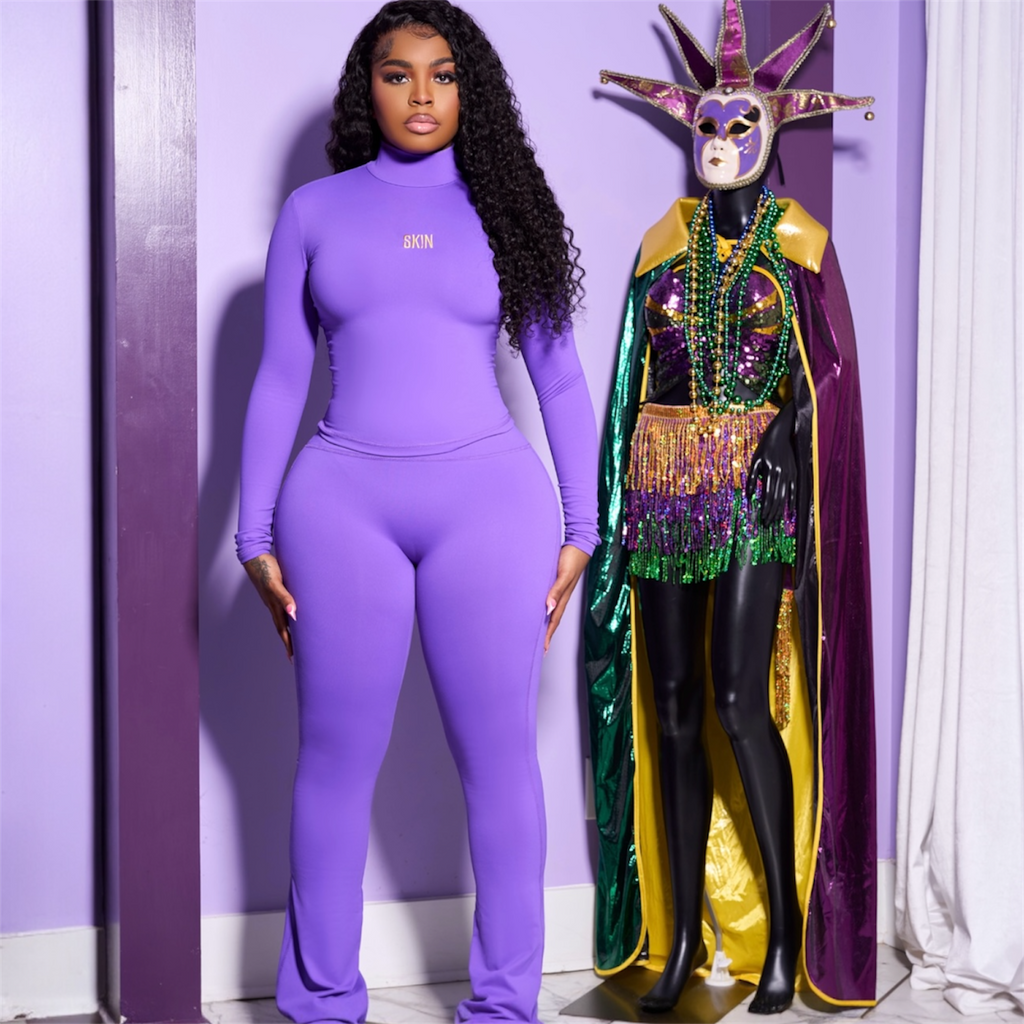 PURPLE & MUSTARD SK!N SET