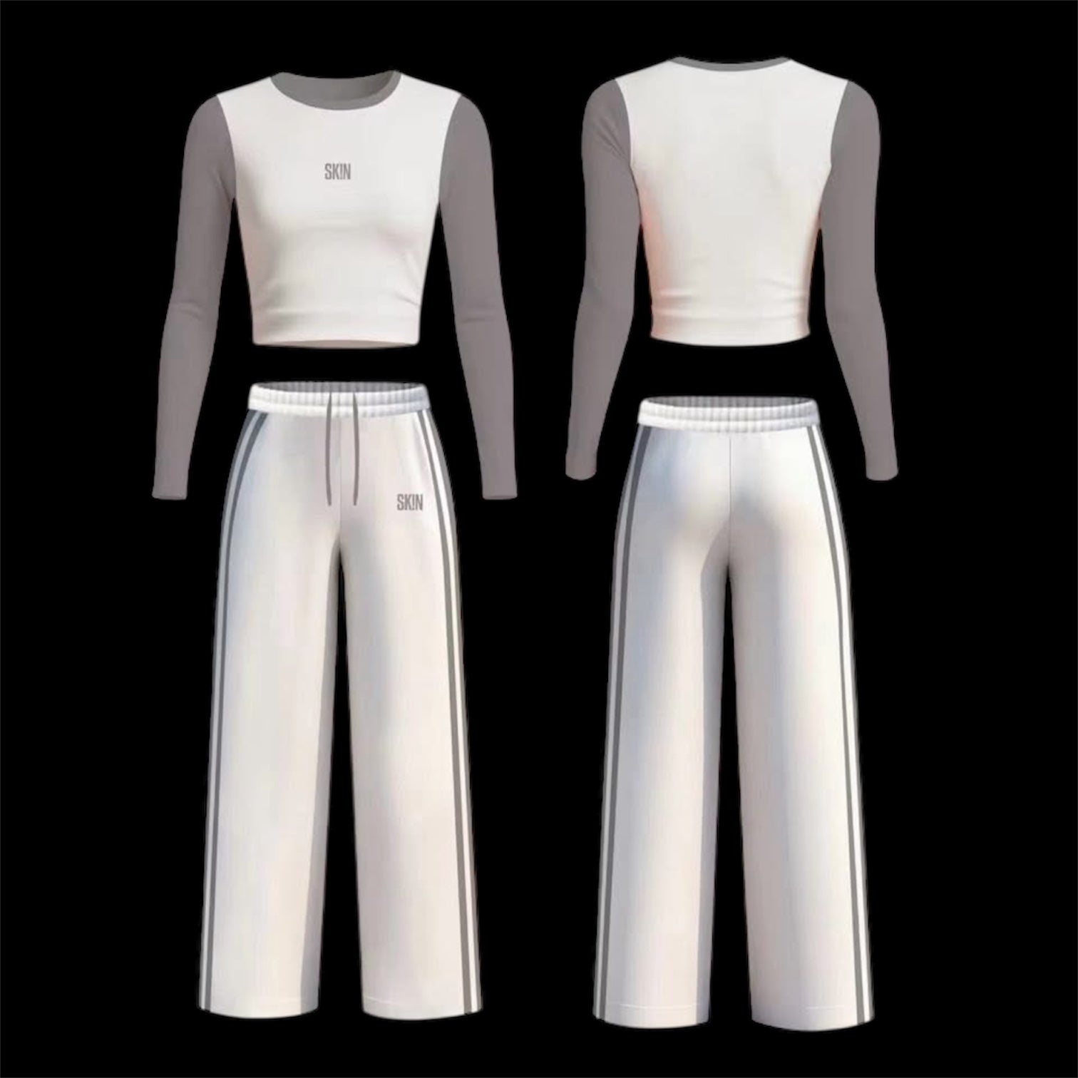 GREY & WHITE SK!N SET (PRE-ORDER 2/13)