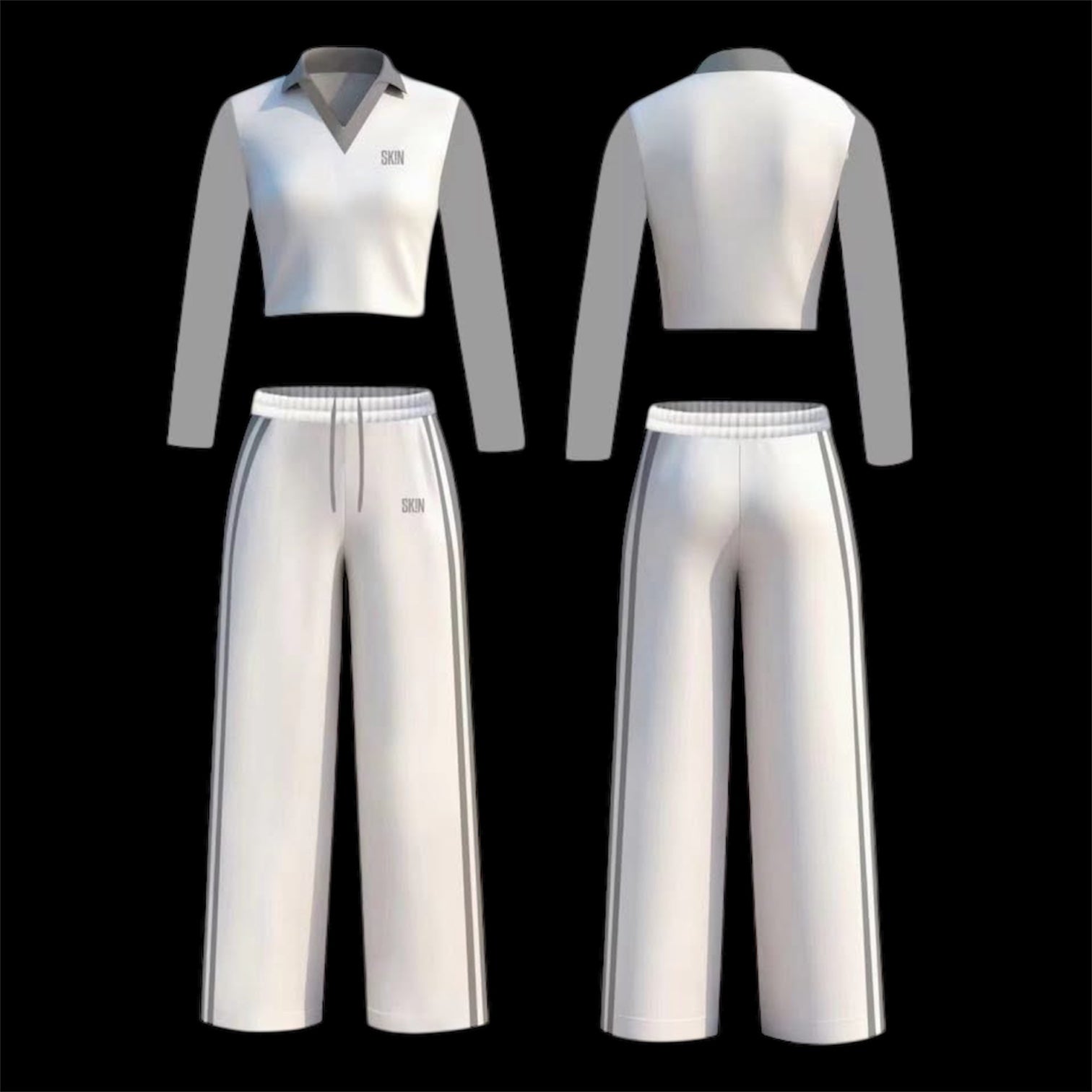 GREY & WHITE SK!N SET (PRE-ORDER 2/13)