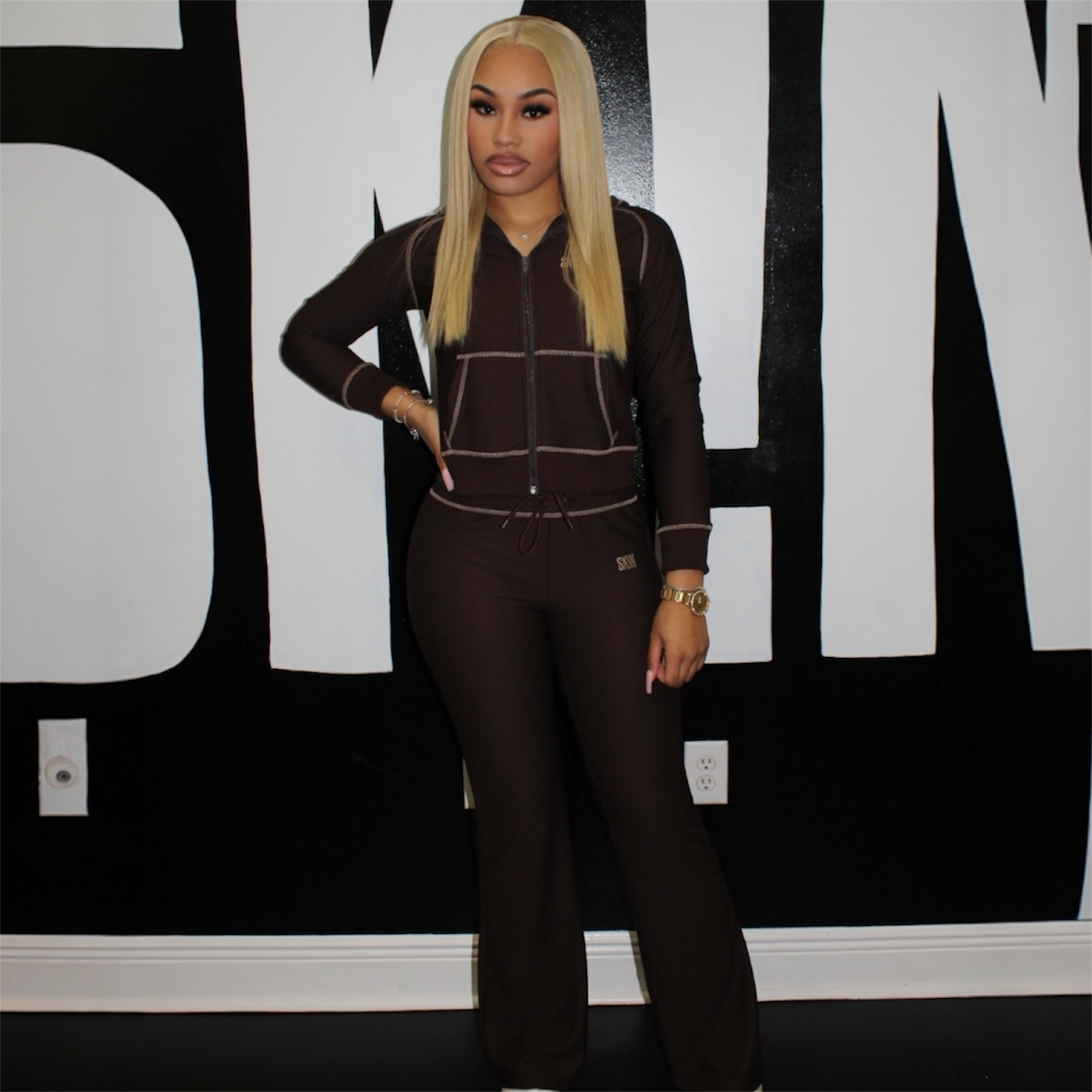 BROWN SK!N SET (SIZE UP)