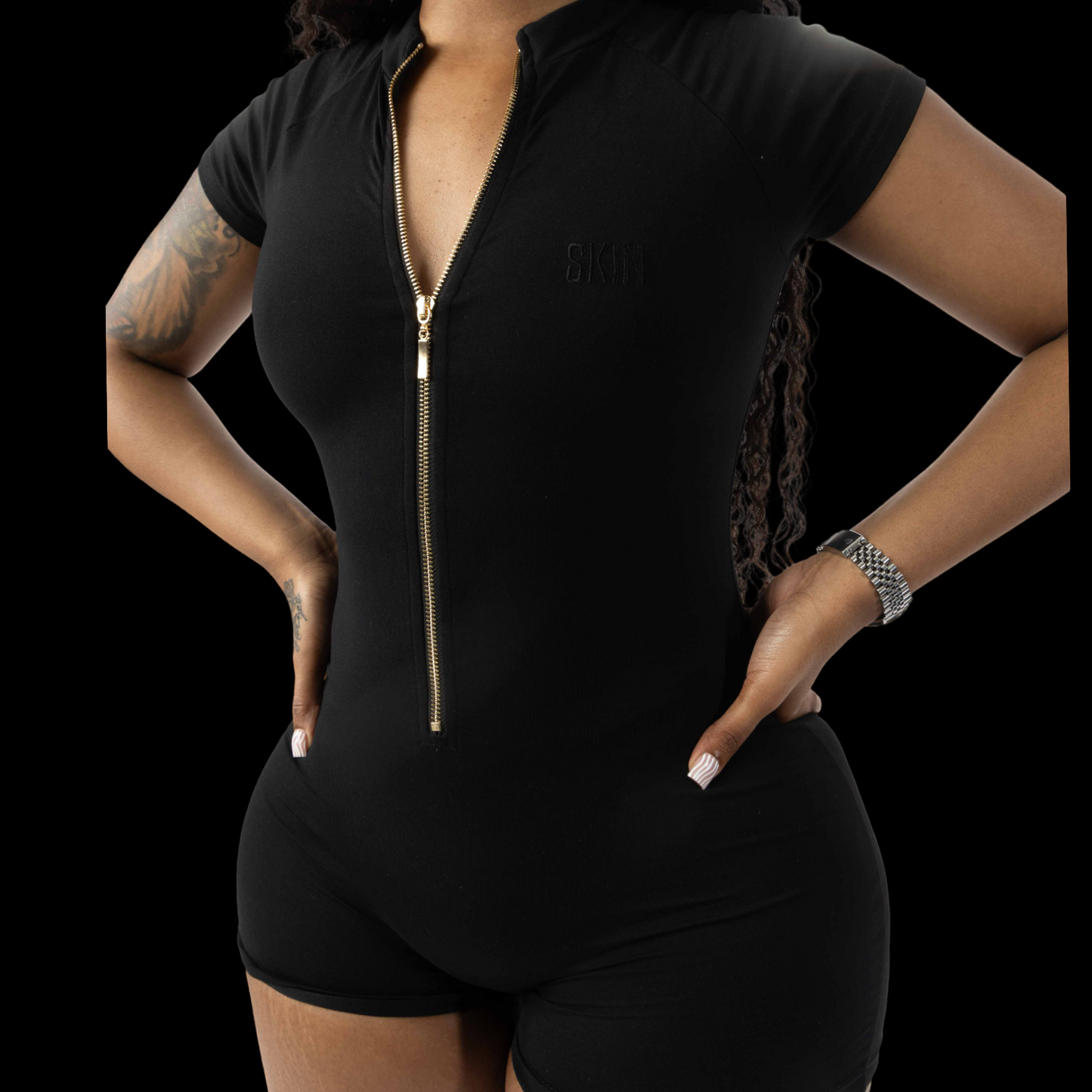 BLACK SK!N ROMPER