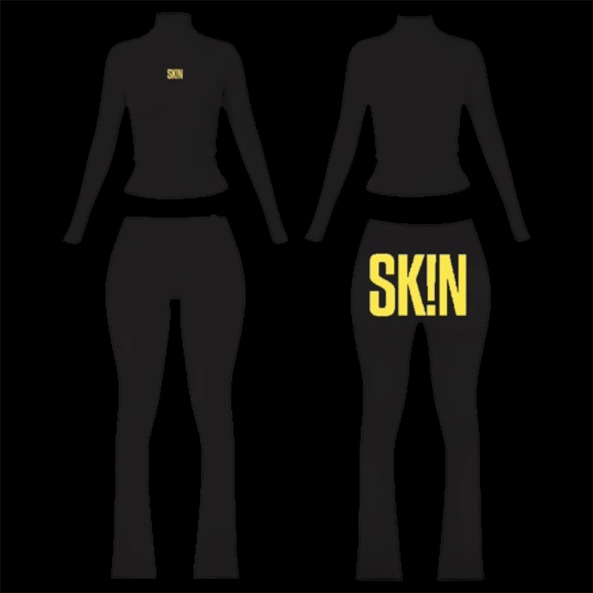 BLACK & YELLOW SK!N SET
