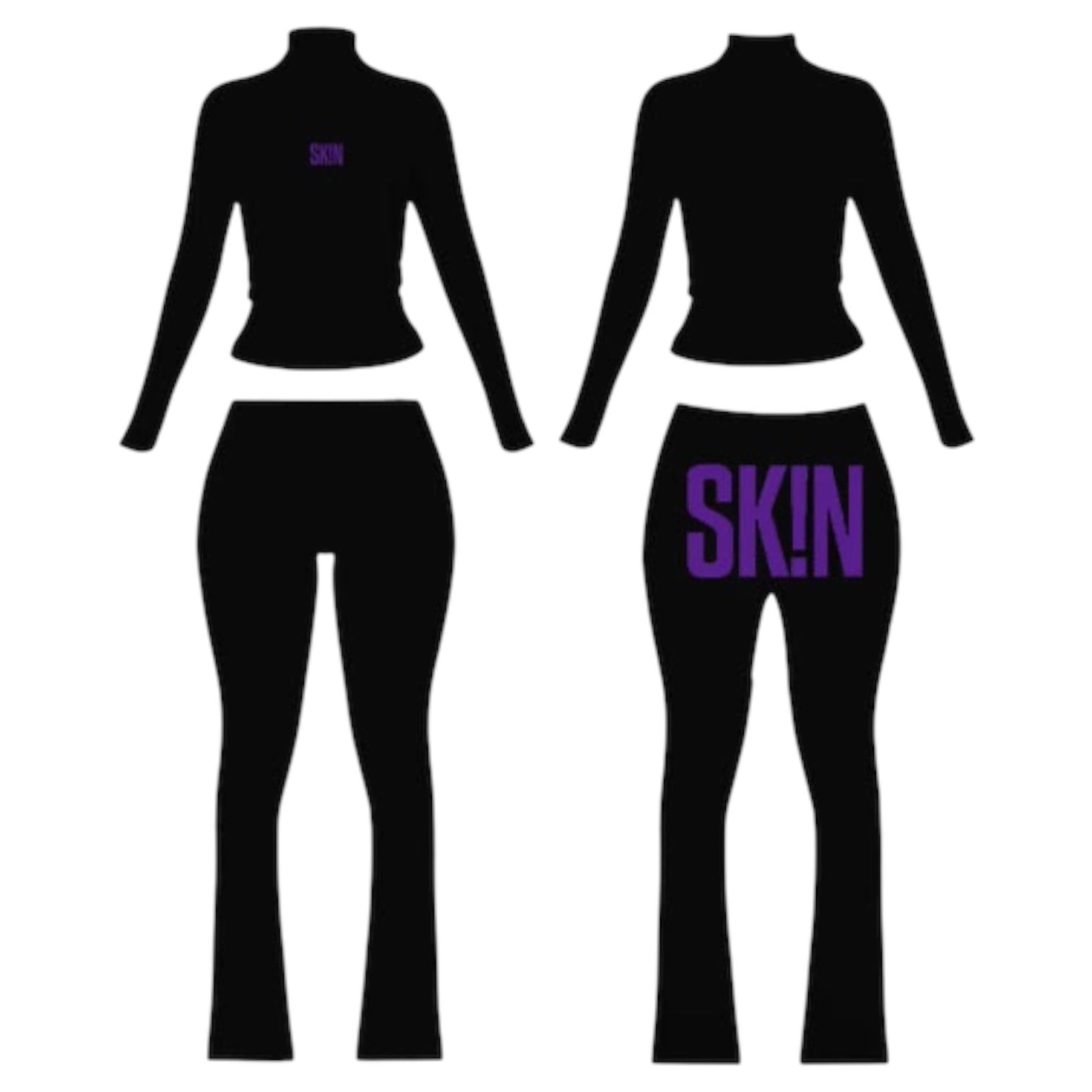 BLACK & PURPLE SK!N SET