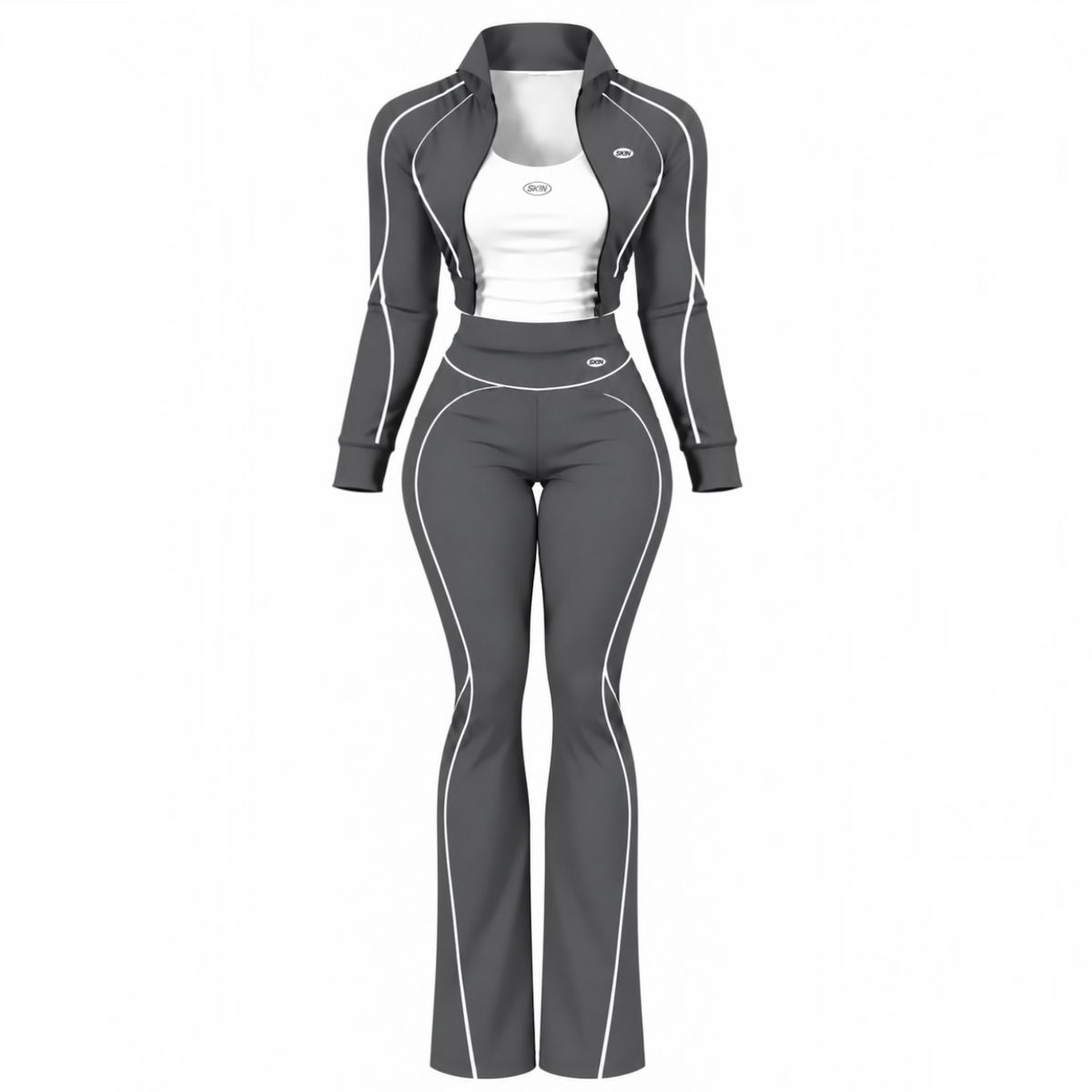 GREY SK!N JACKET SET (PRE-ORDER) 11/10